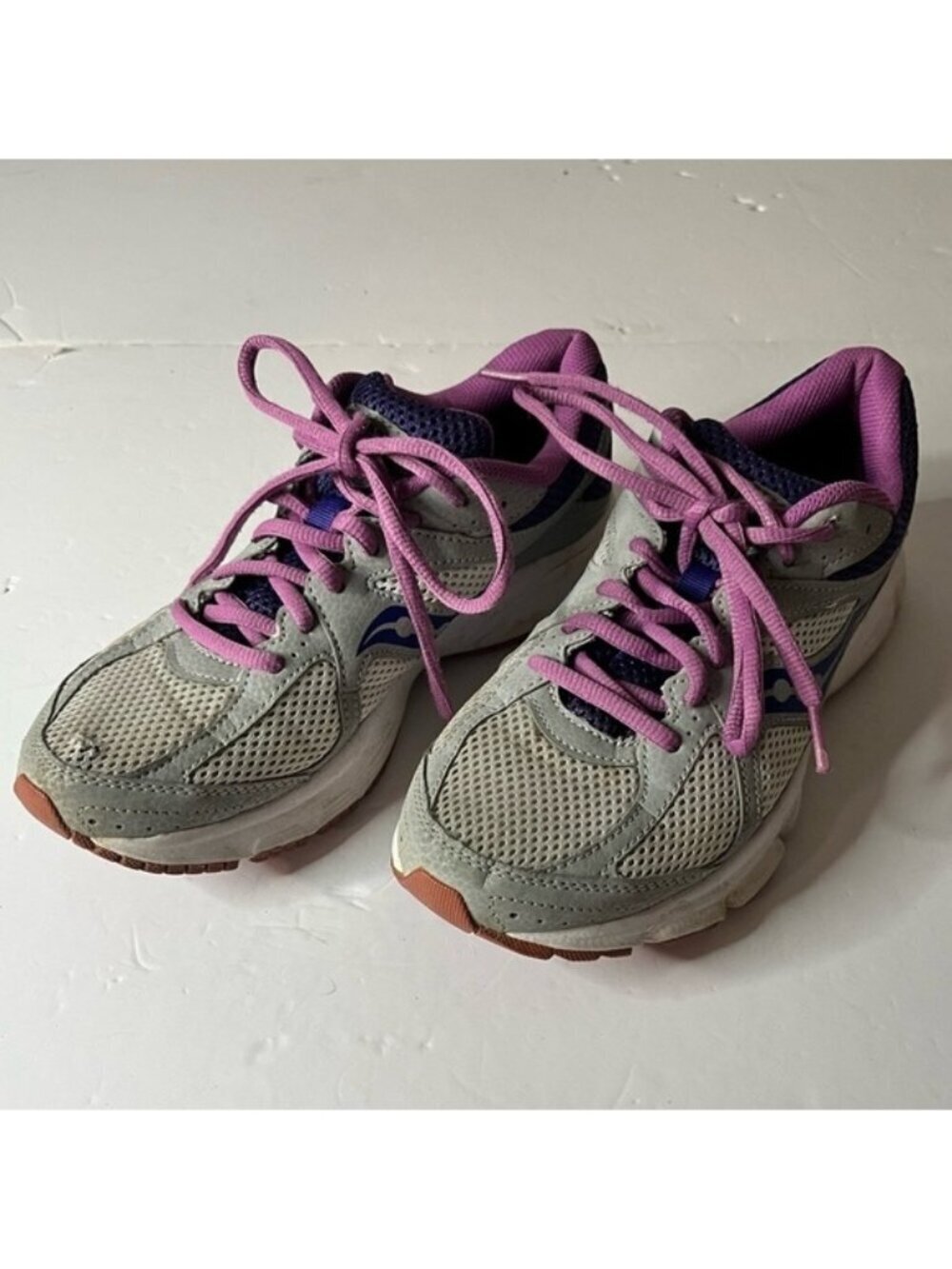 Saucony Women’s Lexicon 2 Running Shoes Gray Purple Size 7.5 Athletic Sneakers